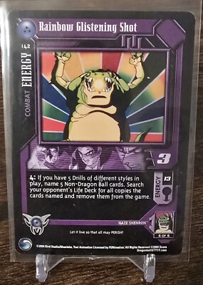 2004 Dragon Ball GT TCG Rainbow Glistening Shot 142 Shadow Dragon