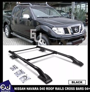 Barres De Toit Aluminium Pour Nissan Navara D40 (2004-2015) - 100 Kg De Charge, Serrure, Kit Complet