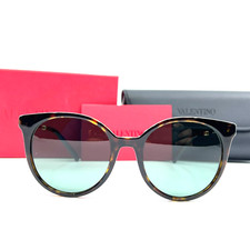 Valentino Sunglasses VA4069 5002/71 Tortoise Round with Green Lenses 140 3N