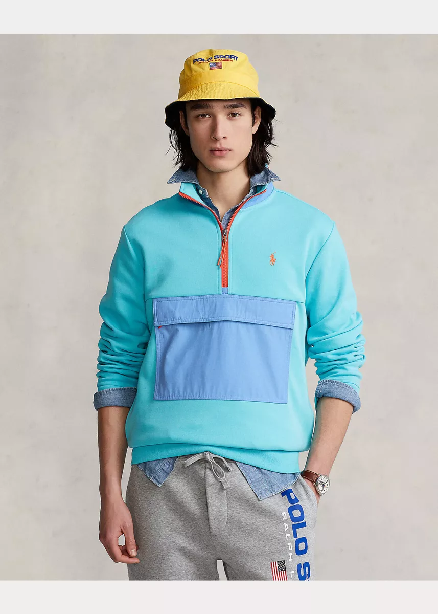 168 Polo Ralph Lauren Men s Water Repellent Hybrid Hoodie Blue