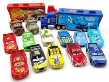 Disney Pixar CARS Diecast Lot 13 Cars  2 Mack Truck Haulers