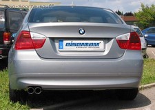 Eisenmann Edelstahl Sportauspuff BMW 3er E90 E91 Limo Touring 330i 2x70 scharf