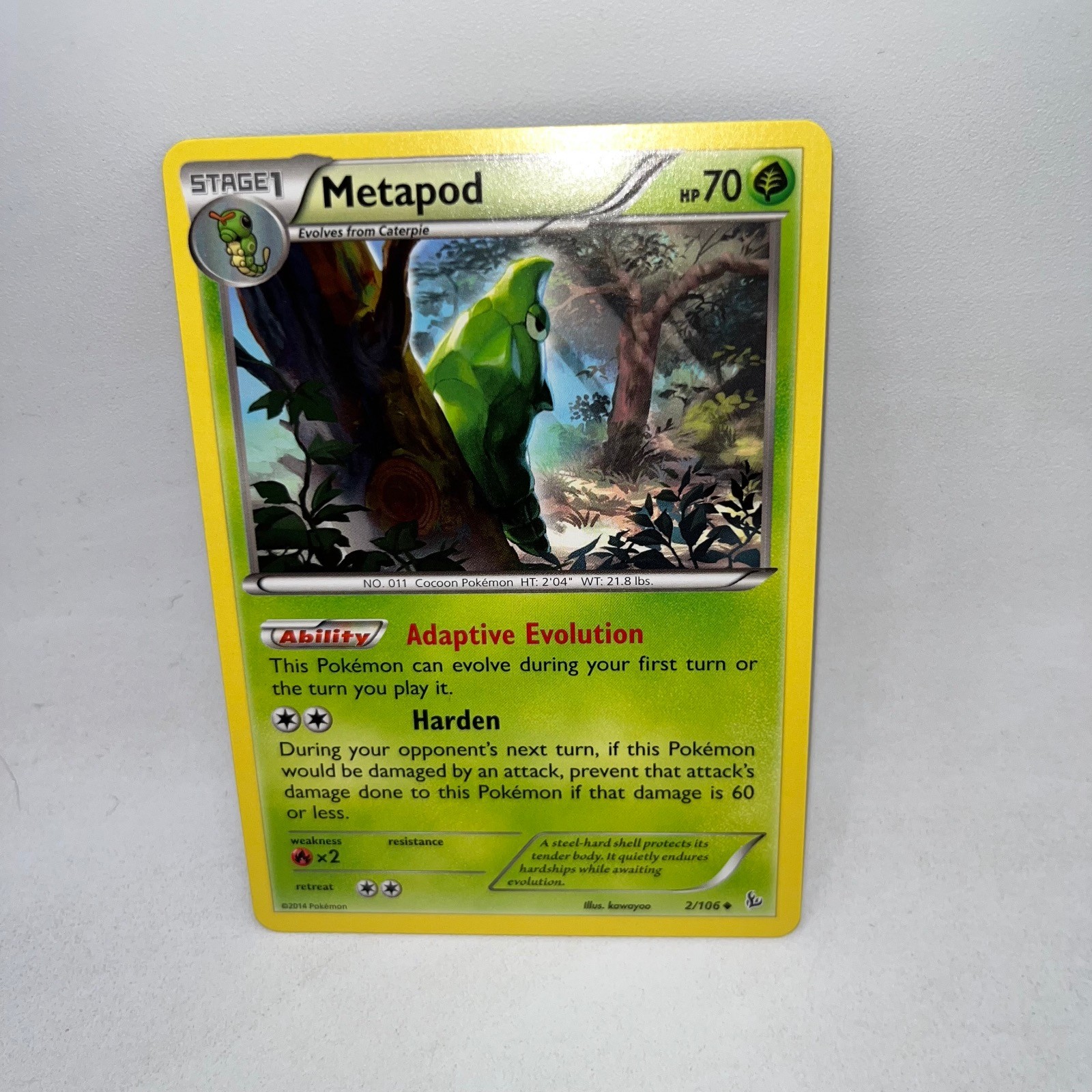 Metapod 2/106 Uncommon Flashfire Pokemon Lightly Played