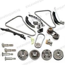 Timing Chain Kit & Camshaft Phasers VVT Solenoid For 2016-24 Dodge Chrysler 3.6L
