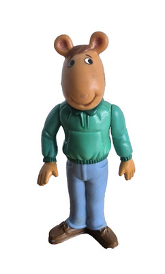 Arthur PBS 1996 Dad Green Hoodie & Jeans 4.75'' Marc Brown PVC  Figure