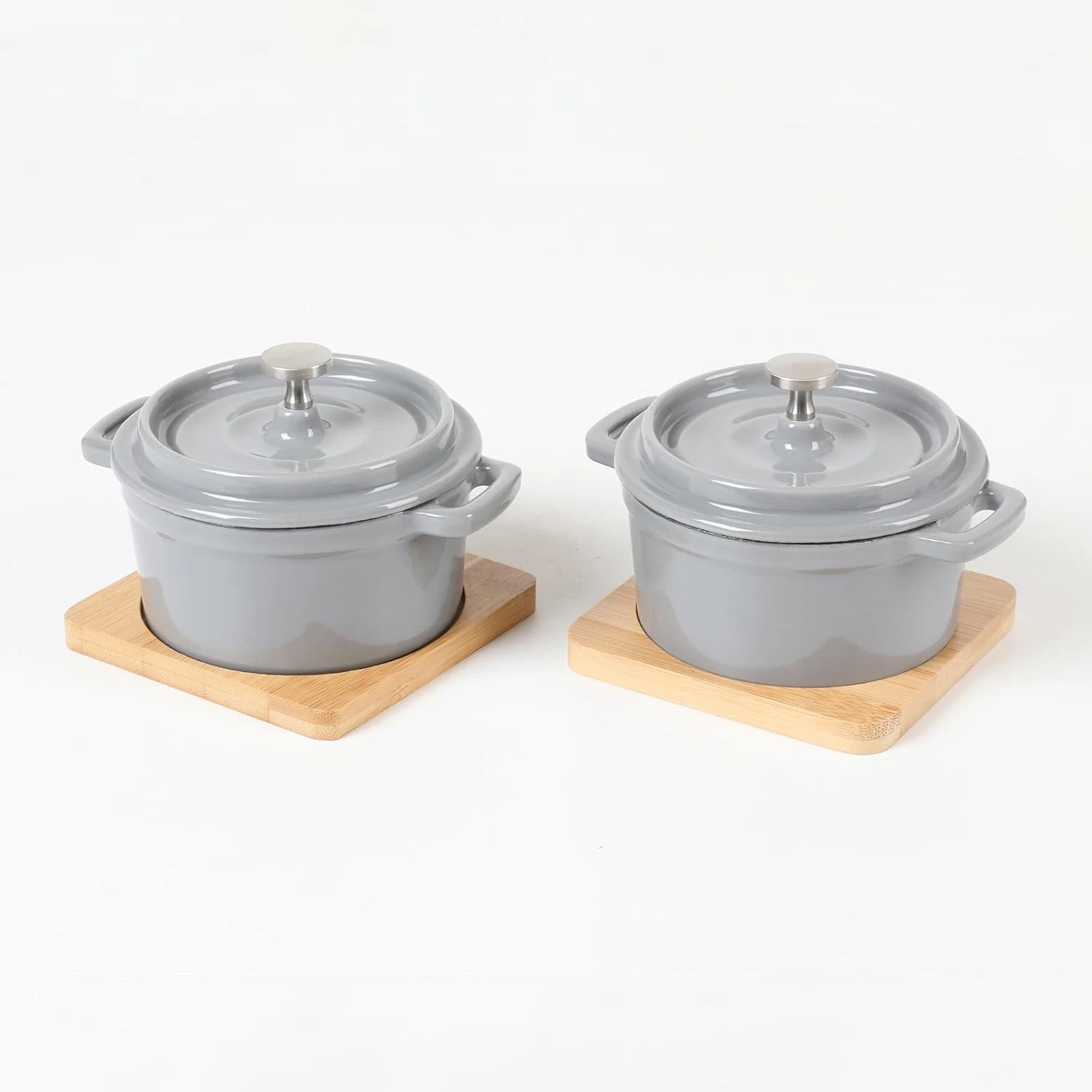 HAWOK Enameled Cast Iron Mini Dutch Oven Cocotte Saucepan with Lid 270Ml/9.13Oz/