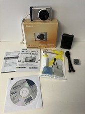 Canon PowerShot A3000 IS Digital Camera 10MP Silver SD Card Battery Charger Box