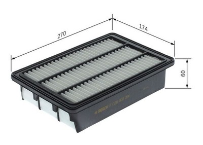 BOSCH F 026 400 091 Luftfilter für HYUNDAI