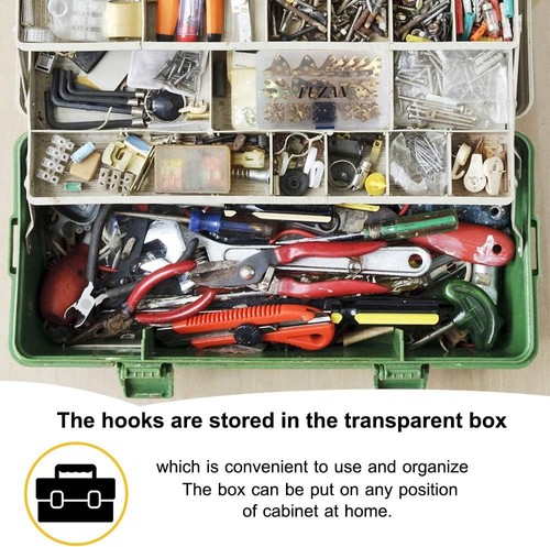 125 Pcs Heavy Duty Picture Hanging Kit With Nails for Gold, Gold - Picture 8 of 9