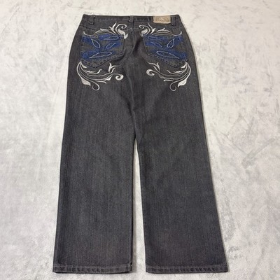 Vintage Y2K Red Ape Baggy Jeans Men s Size 34x29 Embroidered