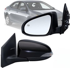 Left Driver Side Mirror Compatible with Toyota Corolla 2014-2018 with Heated Tur