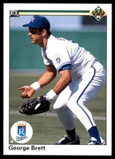 George Brett 1990 Upper Deck #124 Royals MLB READ FREE SHIPPING AutographDen