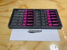 Snap-on Tools Usa New Electric Pink 12pc Soft Grip Mini Screwdriver Pick Set