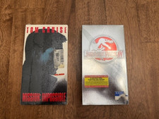 NEW VHS MISSION IMPOSSIBLE AND JURASSIC PARK III - SEALED