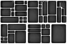 45 Set Toolbox Drawer Organizer Modular Trays for Small Parts,Garage Workshop