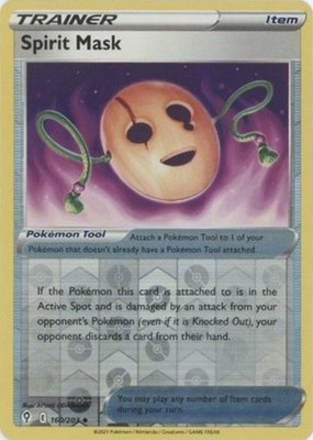 Spirit Mask - 160/203 - Uncommon - Reverse Holo Near Mint Evolving Skies