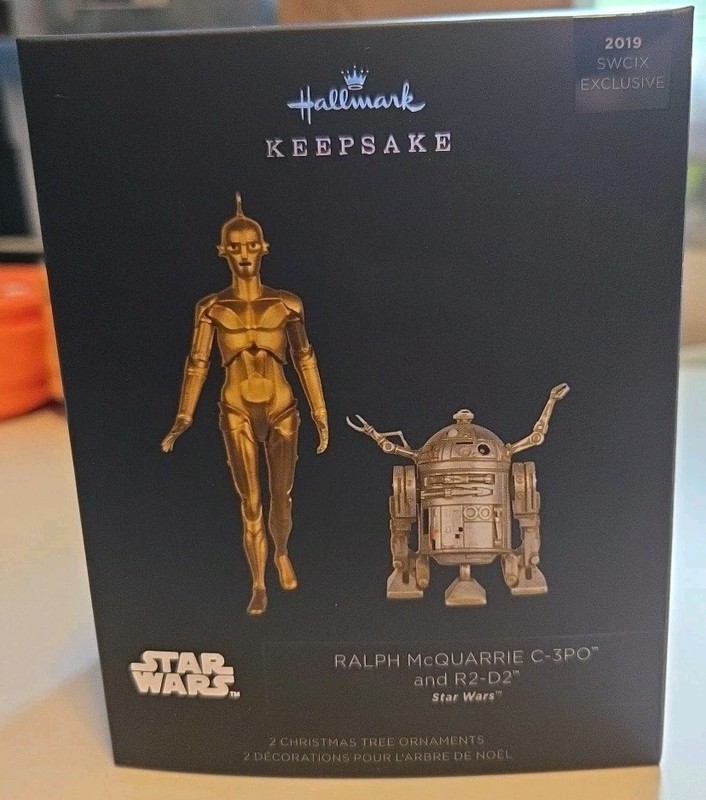 HALLMARK STAR WARS 2019 RALPH McQUARRIE C3PO R2D2 CELEBRATION LIMITED EDITION