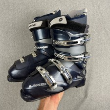 Lange Venus 7 Ski Boots Womens 26.5 308mm Blue Walk Mode Italy Alpine Downhill