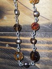 Vintage Necklace Made With Heavy Glass Beads Sterling Silver And Seed Beads... — photo 8