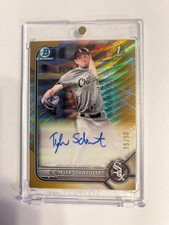 2022 Bowman Draft - Chrome Draft Pick Autographs Tyler Schweitzer #CDA-TSR Gold
