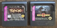 Primal Rage & Mortal Kombat II(Sega Game Gear, 1995) cart only