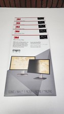 3M Black Privacy Filter for 22 inch Widescreen LCD Monitors PF220W1B Lot Of 5 