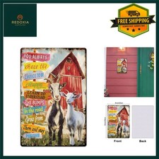 Vintage Inspirational Metal Tin Sign Wall Art Plaque 8x12 Inches