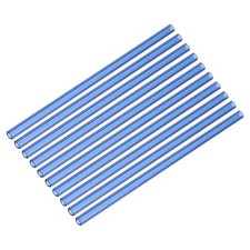 10Pcs 8 Inch Glass Tubes Borosilicate Glass Blowing Tubes Blue