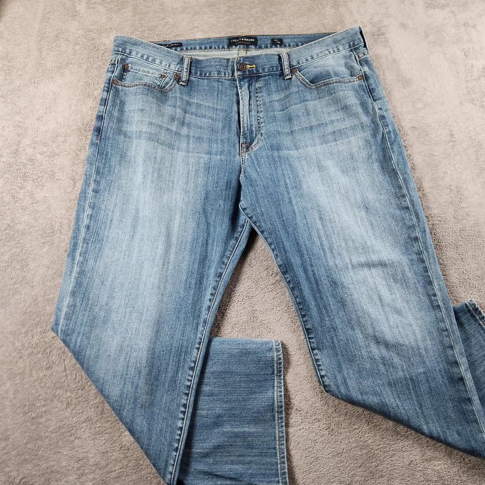 Pantalones de mezclilla Lucky Brand 361 relajados rectos para hombre talla 40x29 5 bolsillos tiro medio Foto 2 de 4