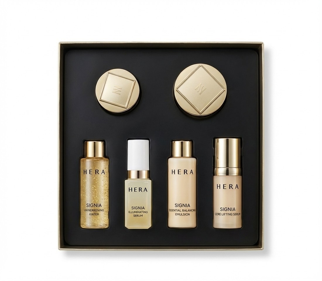 HERA Signia Deluxe Kit 6 Items Anti Wrinkles Water Emulsion Serum