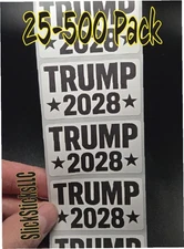 TRUMP 2028 25-500PCS stickers bulk decals Donald election re elect forever vance