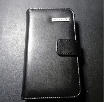 AT-A-GLANCE Undated Windsor Slim Profile Monthly Set, Black Pocket, 3-1/2x6-1/2''