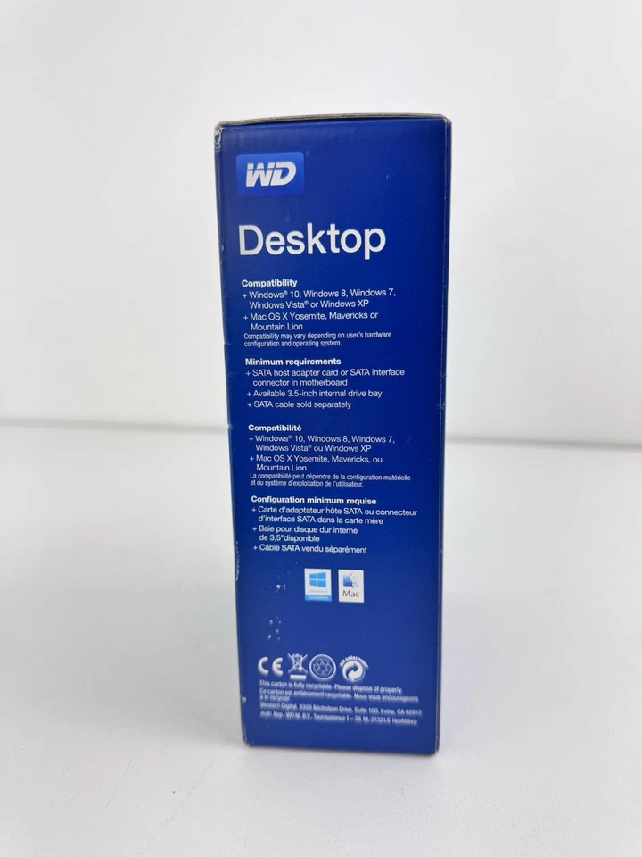 WD Blue Caviar 3 TB 6 Gbps 3.5" Internal HDD Drive WDBH2D0030HNC-NRSN New Sealed - Image 4 of 4