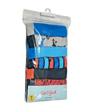 Cat Jack Boxer Briefs Boys L 12-14 Shark Assorted Multi 7 Pack 100 Cotton