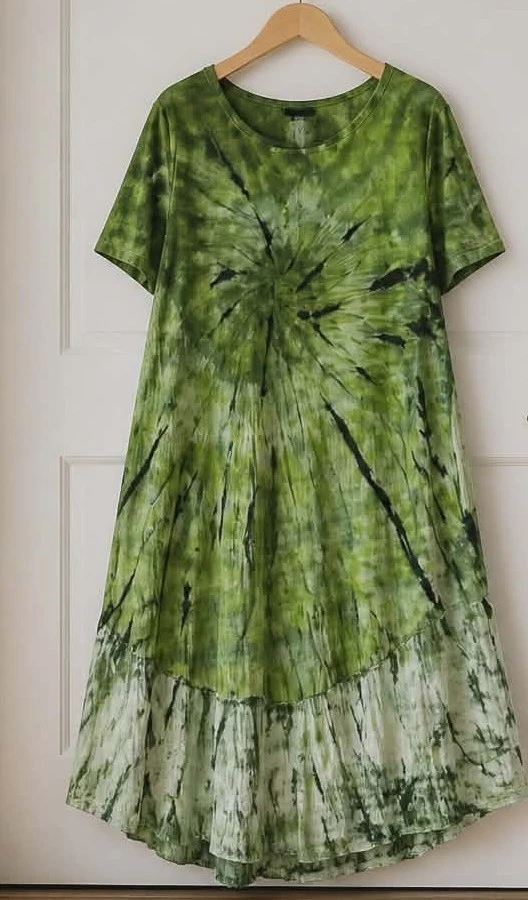 Mixed , TIe-dye swirl long summer dress FS 8/20
Opens in a new window or tab