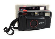 Vivitar 35AF Auto focus Vintage 35 mm Film Camera Flash Black in original box