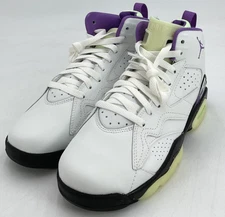 Jordan MVP Big Kid's Size 7 White/Black/Purple Basketball Shoes NIB