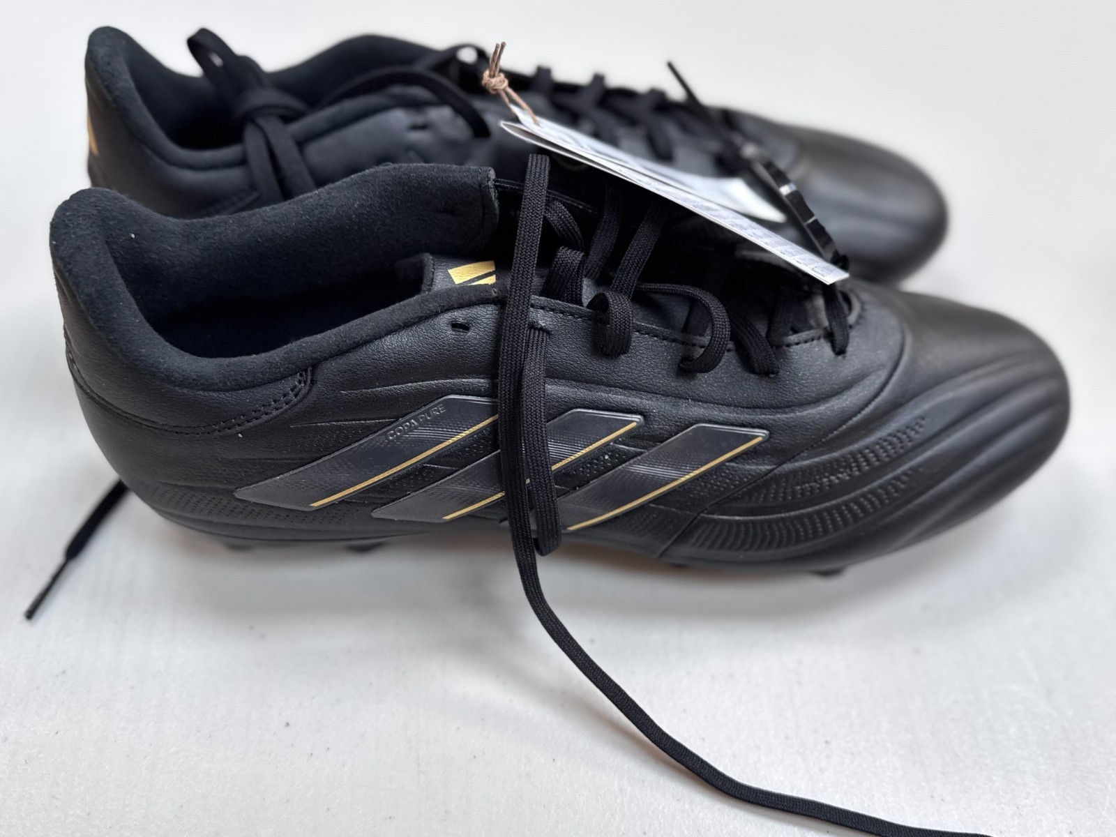 Adidas Copa Pure 2 League FG Football Boots Black/Gold – Size 8 EU 42 – image 4