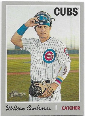 2019 Topps Heritage #492 - Willson Contreras SP - Chicago Cubs