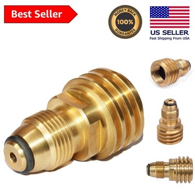 Effortless POL LP Tank Adapter to Type1 with Secure Seal - Solid Brass Quality