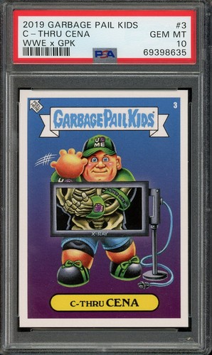 C Thru Cena #3 2019 Garbage Pail Kids WWE x GPK card