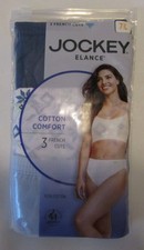 Jockey Elance 100 Cotton French Cut Underwear - Women's Size 7 - 3 Pack - New
