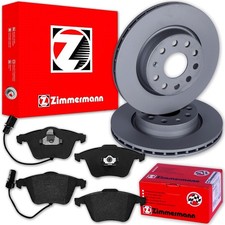 Zimmermann BREMSSCHEIBEN + BELÄGE VORNE für AUDI A6 4F C6 Limo Avant Allroad
