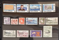 1984 Cayes Of Belize And 1961 HERM island Collection On Album Sheet