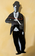 Charlie Chaplin Pendulum Leg Clock Uses AA Battery Tells Accurate Time
