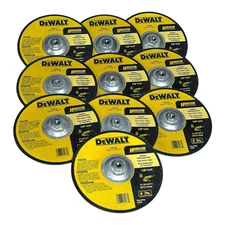 (10) Pack DeWalt HP INDUSTRIAL Type 27 DW8439 9" X 1/8" Cutting Grinding Wheel