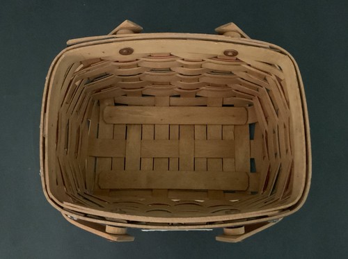 Longaberger 2002 Bee Basket Drawstring Old Glory Fabric Liner/Plastic Protector - Picture 10 of 12