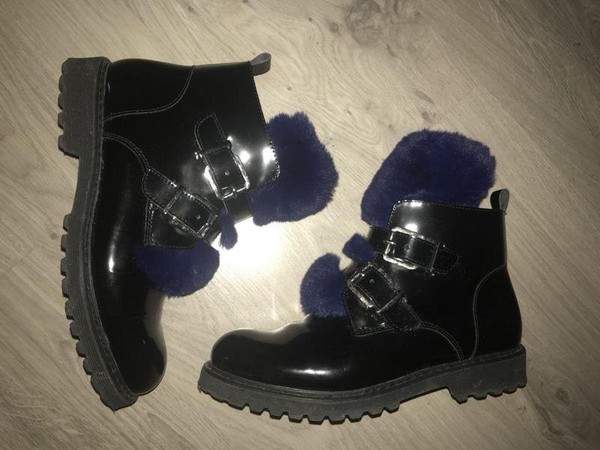Women Carlo Pazolini Boots Black Leather 37 #10J5