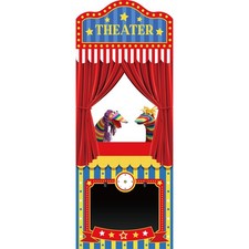 Doorway Puppet Theater with Curtain Clip Pretend Play Curtain 31 79 Inch Fits...