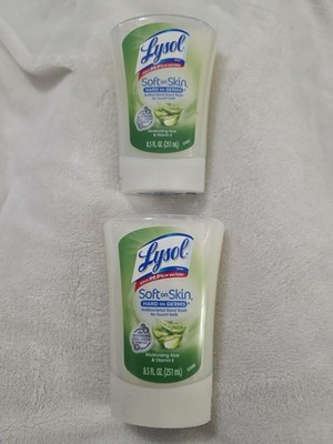 Lysol No Touch Soft On Skin Hand Wash Soap Refill Aloe & Vitamin E 2 Bottles
